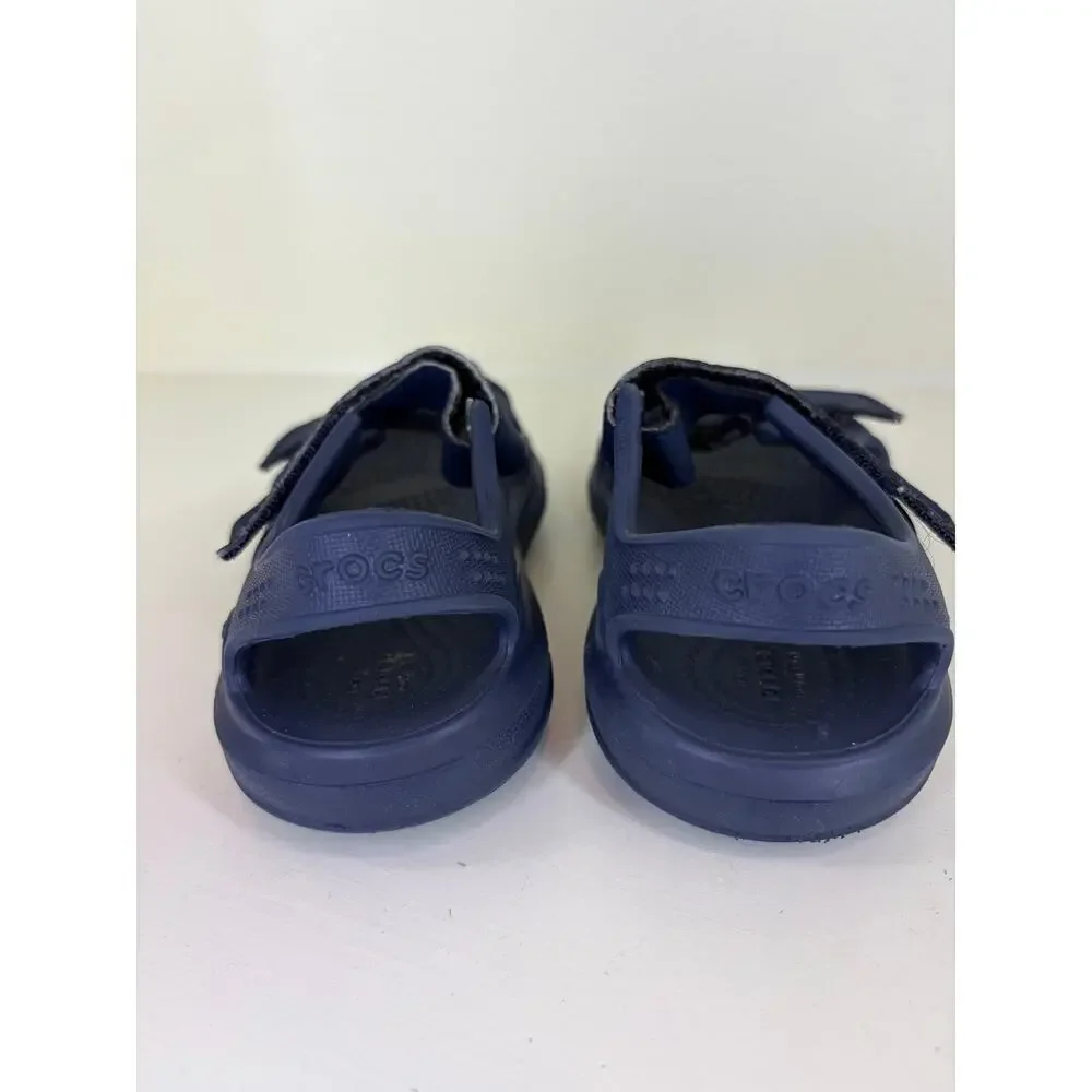 CROCS Boys Navy Blue Sandals size 8